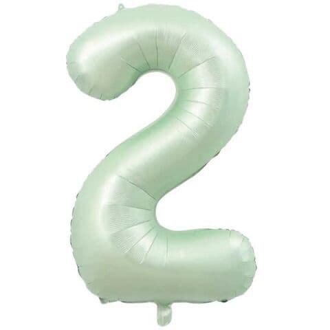 Balon broj 2 - 34”, Zelena — Boom Baloni Podgorica