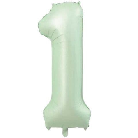 Balon broj 1 - 34”, Zelena — Boom Baloni Podgorica