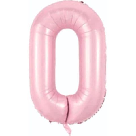 Balon broj 0 - 34”, Roza — Boom Baloni Podgorica