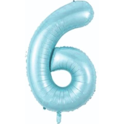 Balon broj 6 - 34”, Plava — Boom Baloni Podgorica