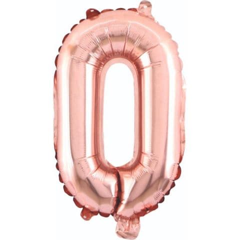 Balon broj 0 - 34”, Zlatno-Roze — Boom Baloni Podgorica
