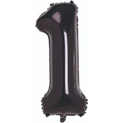 Balon broj 1 - 34”, Crna — Boom Baloni Podgorica