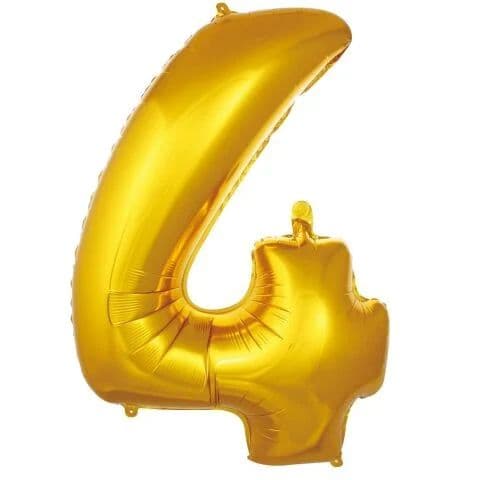 Balon broj 4 - 40”, Zlatna — Boom Baloni Podgorica