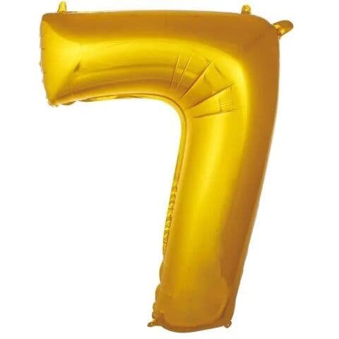Balon broj 7 - 40”, Zlatna — Boom Baloni Podgorica