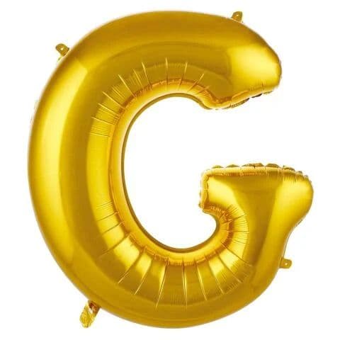 Balon slovo G - 34”, Zlatna — Boom Baloni Podgorica