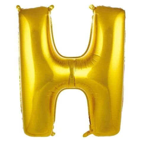 Balon slovo H - 34”, Zlatna — Boom Baloni Podgorica