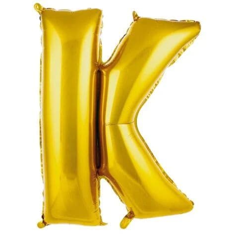Balon slovo K - 34”, Zlatna — Boom Baloni Podgorica