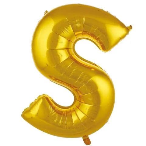 Balon slovo S - 34”, Zlatna — Boom Baloni Podgorica