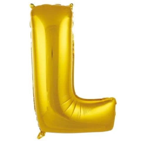 Balon slovo L - 16”, Zlatna — Boom Baloni Podgorica