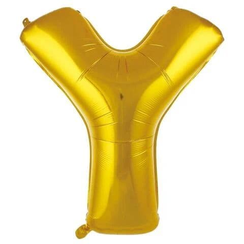 Balon slovo Y - 16”, Zlatna — Boom Baloni Podgorica