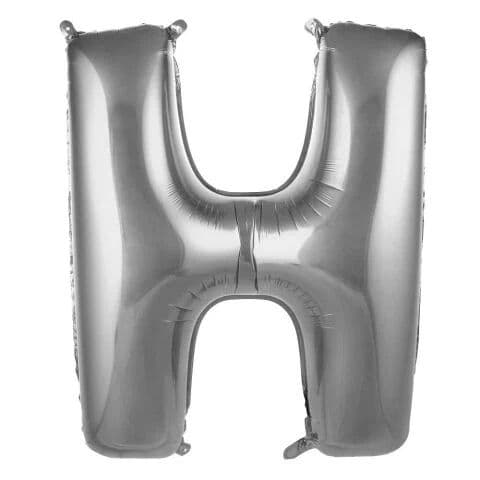 Balon slovo H - 16”, Srebrna — Boom Baloni Podgorica