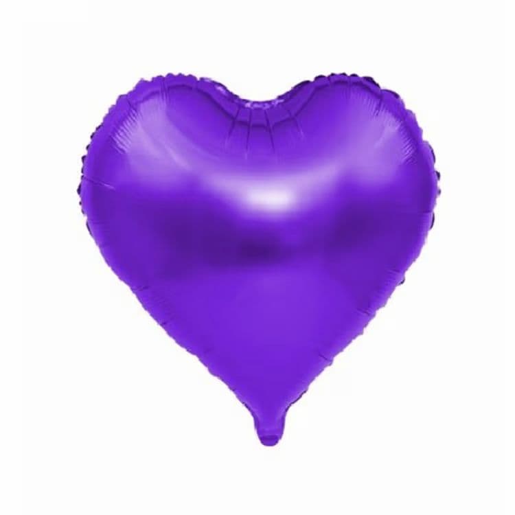 Balon Srce - 18”, Ljubičasta — Boom Baloni Podgorica